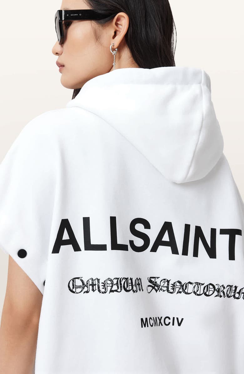 AllSaints Omnium Amphia Hoodie, Alternate, color, Optic White