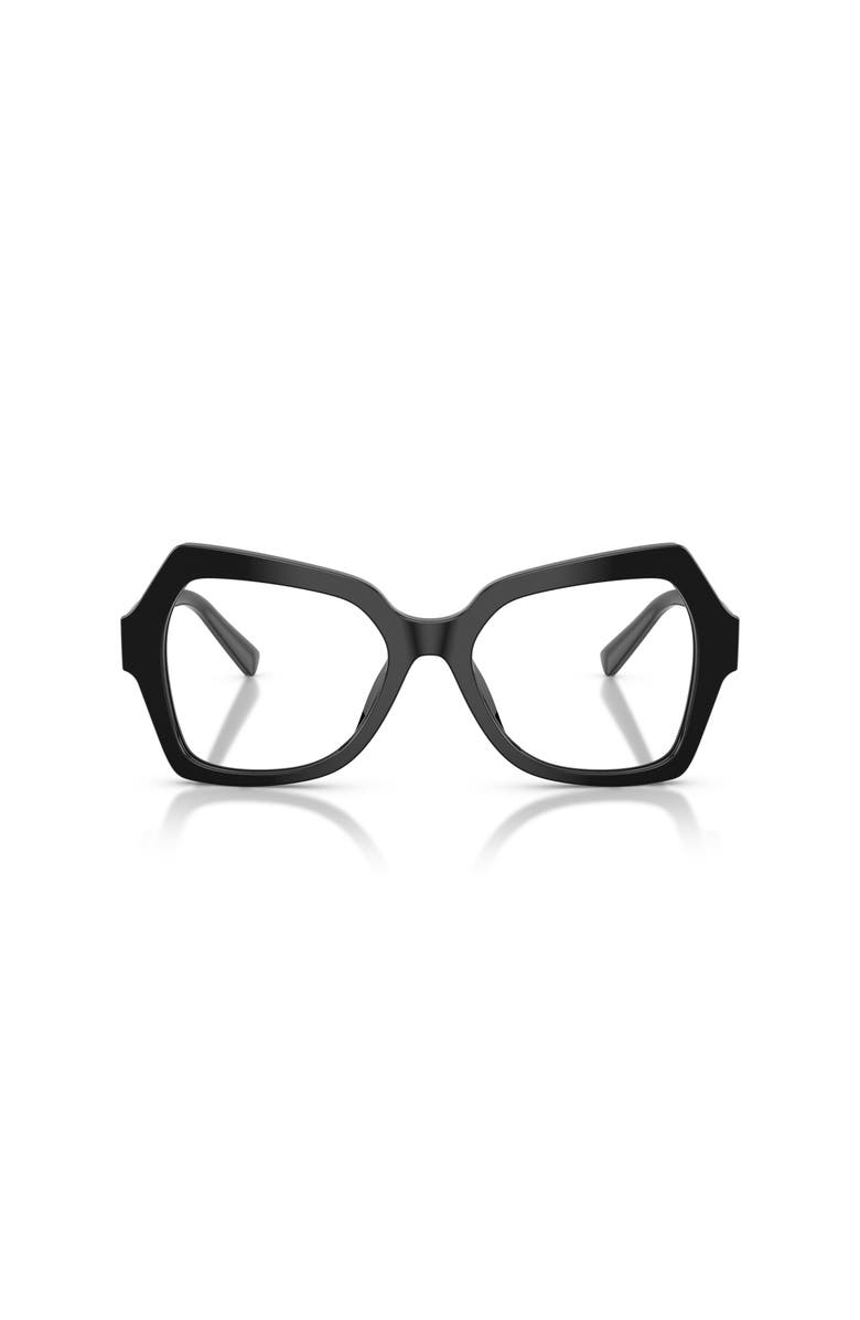 Dolce&Gabbana 52mm Butterfly optical glasses, Alternate, color, Black
