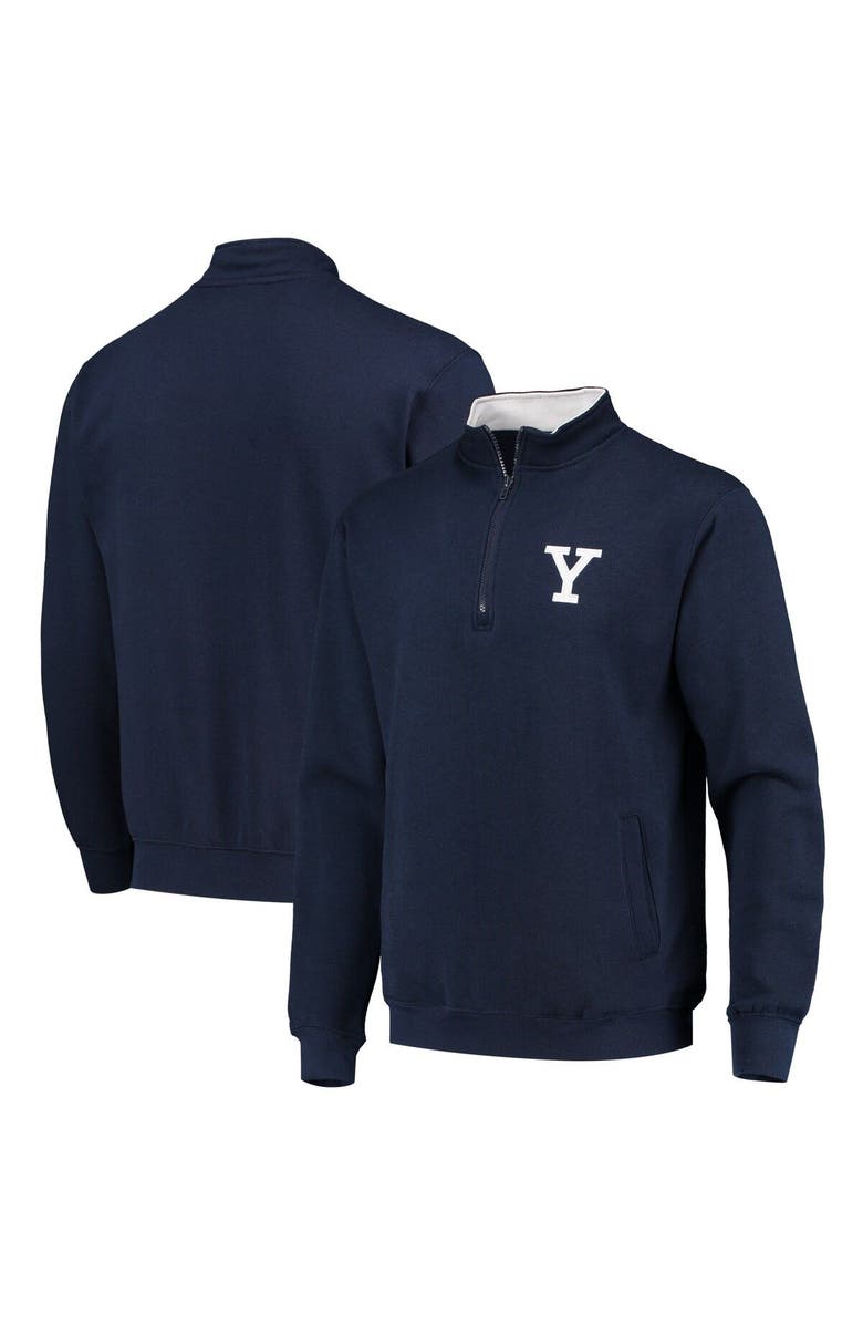 COLOSSEUM Men's Colosseum Navy Yale Bulldogs Tortugas Logo Quarter-Zip Jacket, Alternate, color, Navy