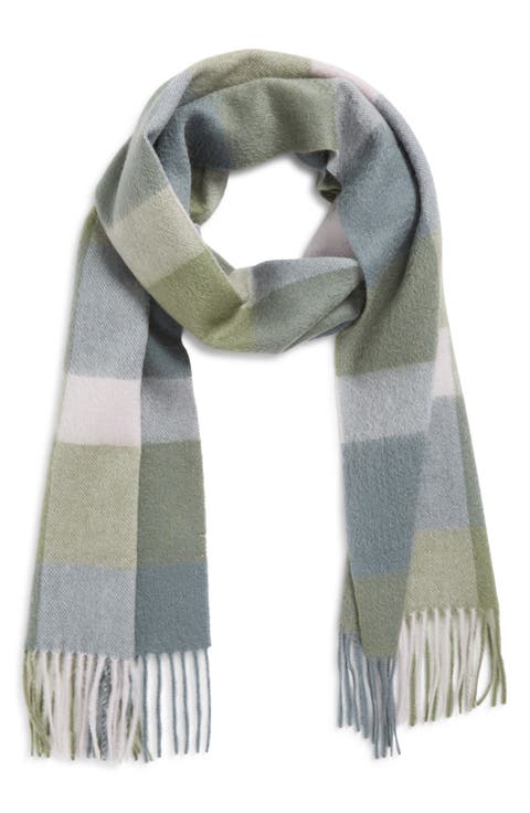 Plaid Cashmere Scarf