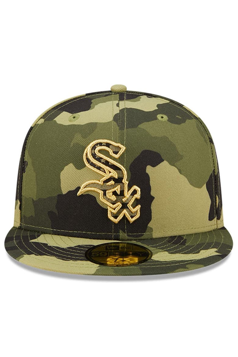 Men's New Era Camo Chicago White Sox 2022 Armed Forces Day On-Field 59FIFTY Fitted Hat, Alternate, color, Camo