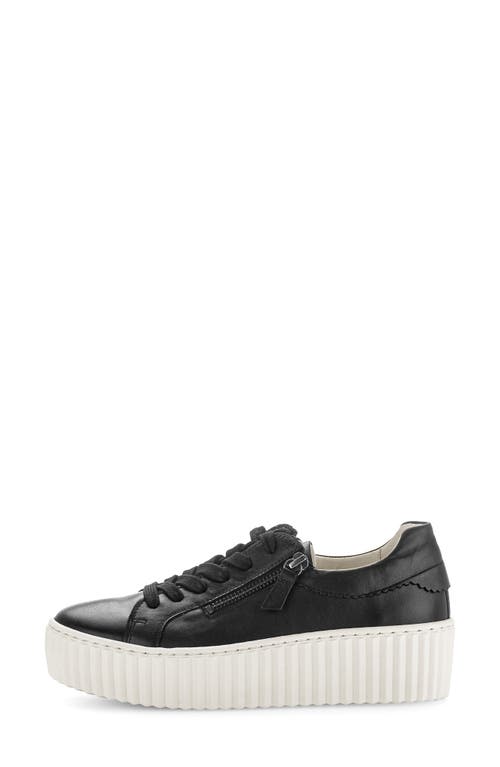 Gabor 53.200 Platform Sneaker In Black
