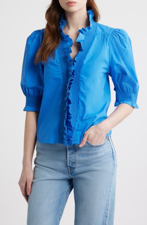 Zuri Ruffle Puff Sleeve Shirt