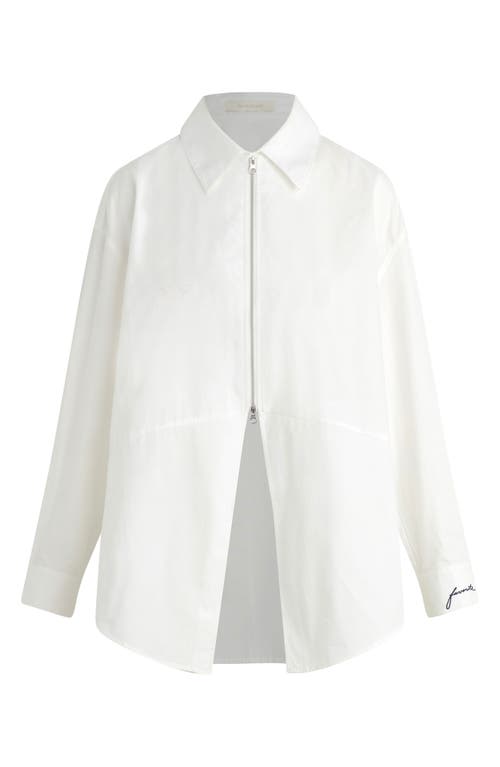 Favorite Daughter The Doors Always Open Oxford Shirt In Neutral