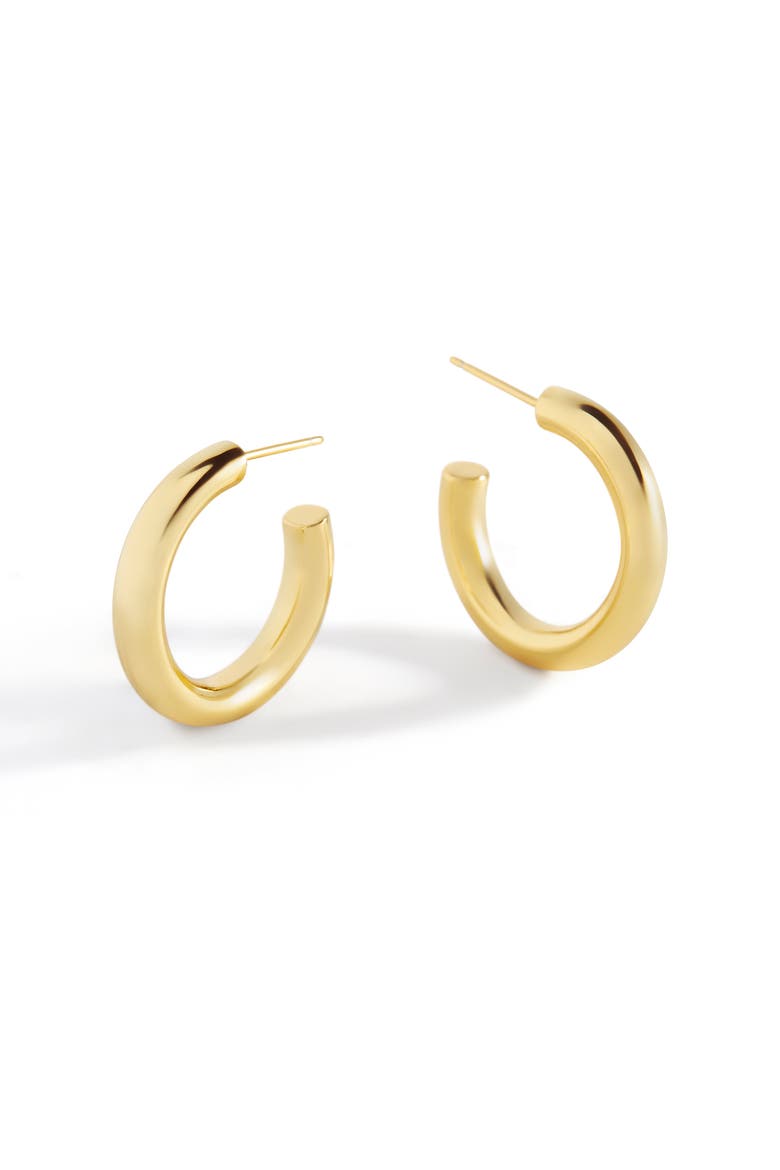 Bold Hoop Earrings, Main, color, 18k Gold Over Sterling Silver