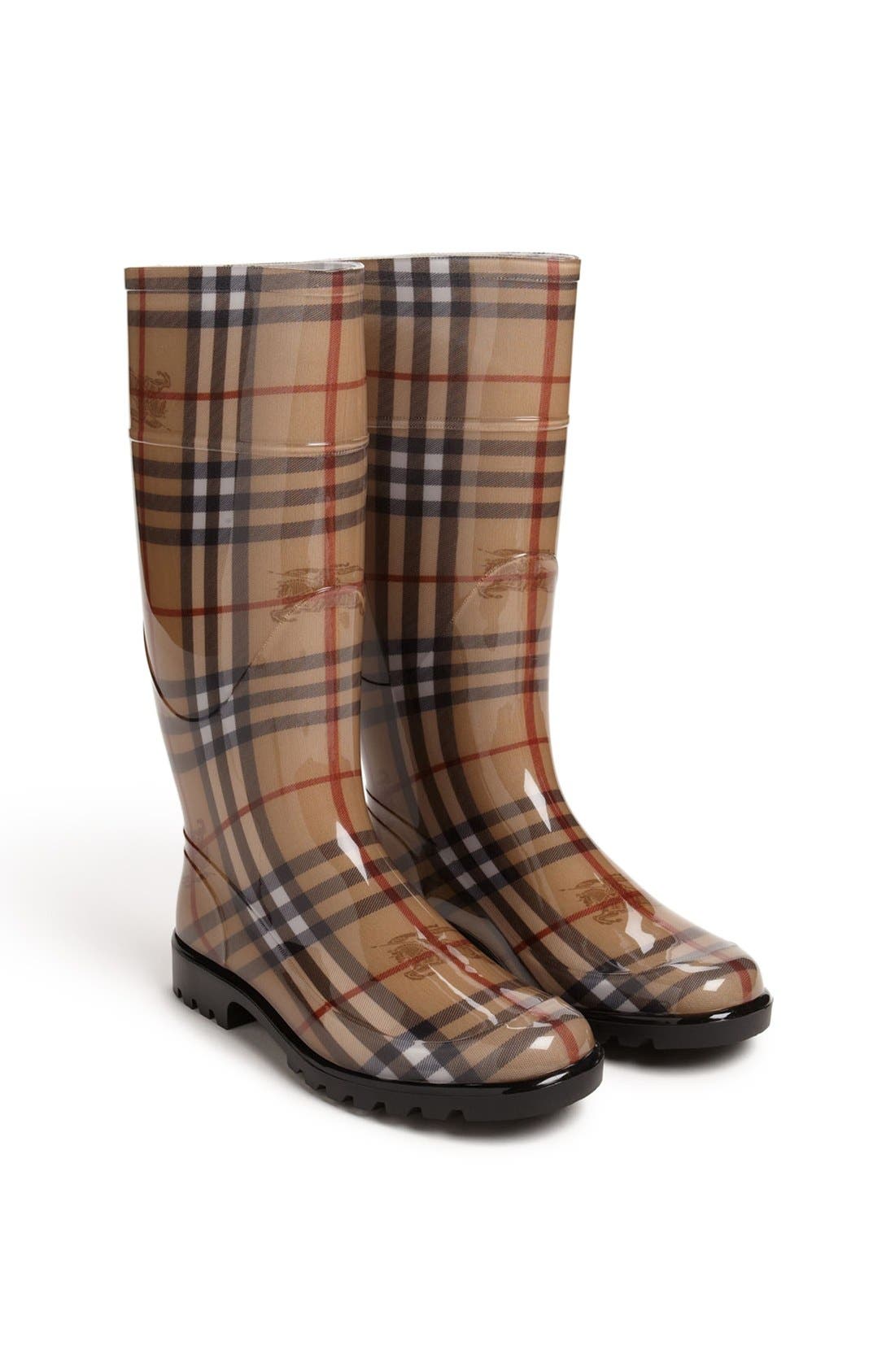 Burberry Tall Rain Boot, Alternate, color, 