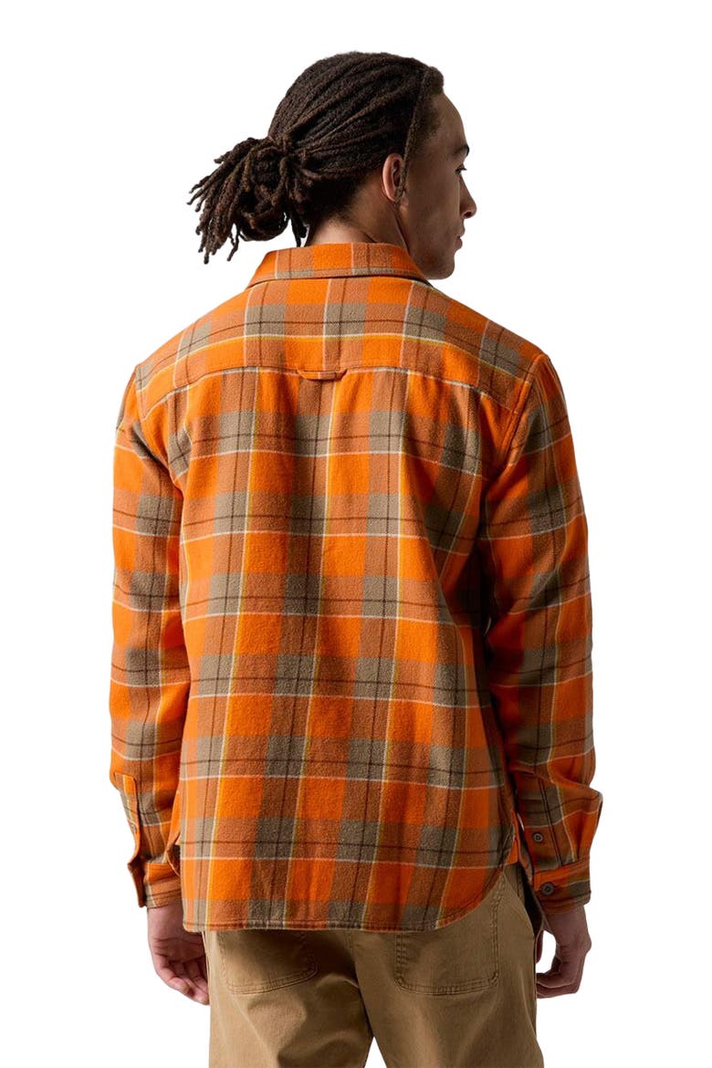 Venture Midweight Flannel Shirt - Men's, Alternate, color, Boundary Orange Drifter Plaid
