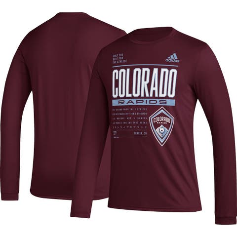 Men's adidas Burgundy Colorado Rapids Club DNA Long Sleeve AEROREADY T-Shirt