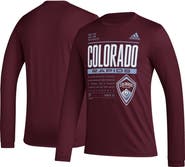 adidas Men's adidas Burgundy Colorado Rapids Club DNA Long Sleeve AEROREADY T-Shirt