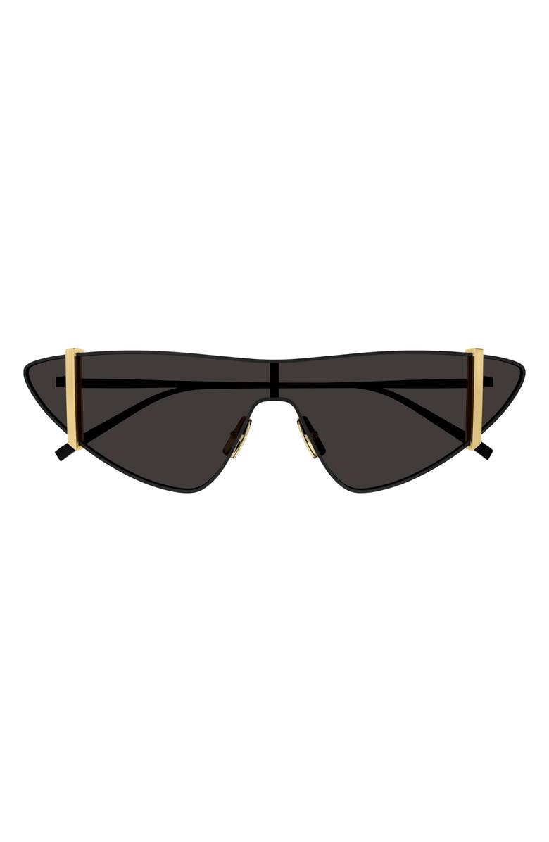 Saint Laurent Boutique Exclusive Shield Sunglasses, Main, color,