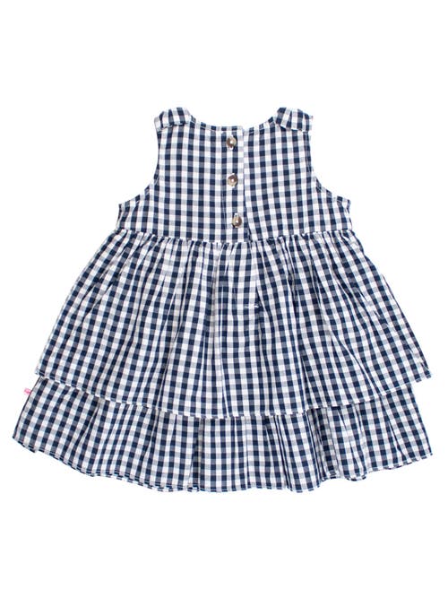 Rufflebutts Woven Bow Jumper Dress In Black