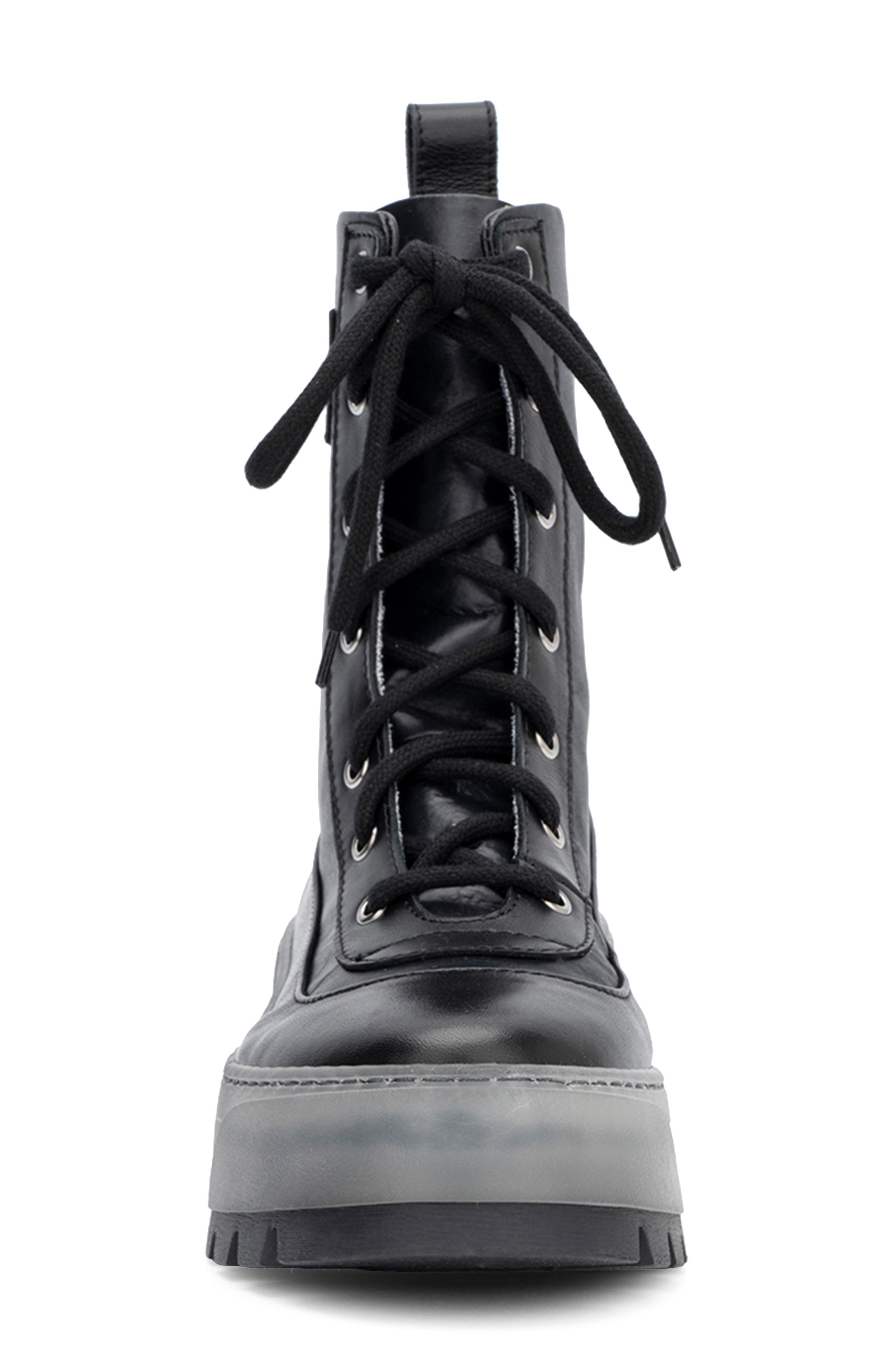 Aquatalia Aisa Weatherproof Combat Boot, Alternate, color, Black
