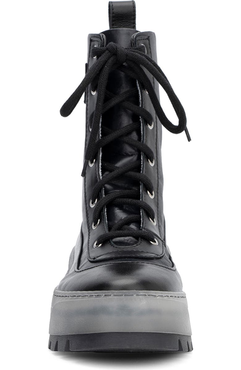 Aquatalia Aisa Combat Boot, Alternate, color, Black