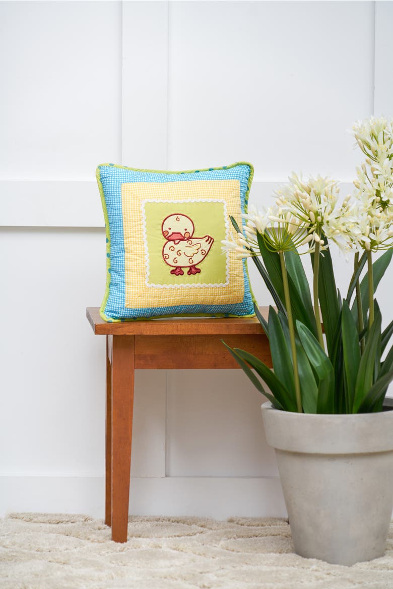 By the Pond Duck Pillow, Alternate, color, Blue