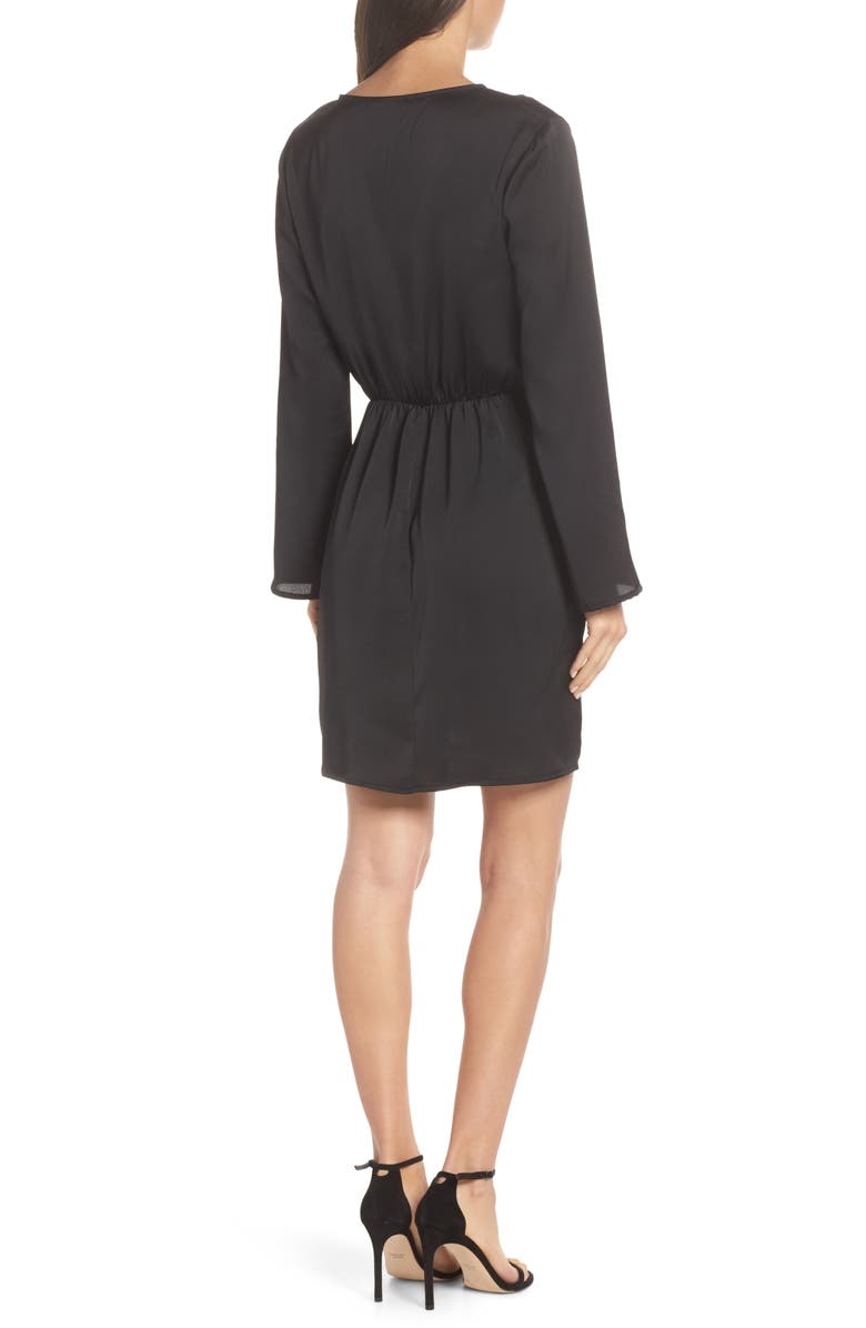 Fraiche by J Satin Dress, Alternate, color, 