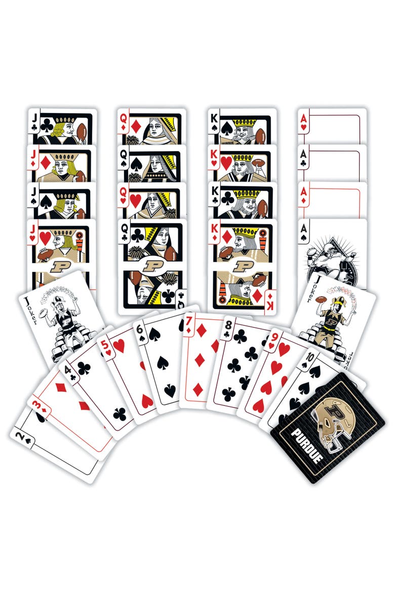Purdue Boilermakers Neon Playing Cards, Alternate, color, Multicolor