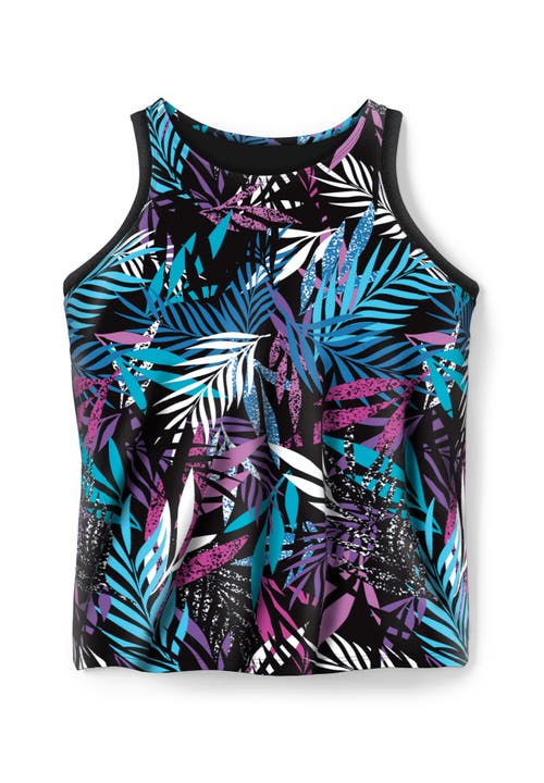 Swim 365 Longer-length Racerback Tankini Top In Multi