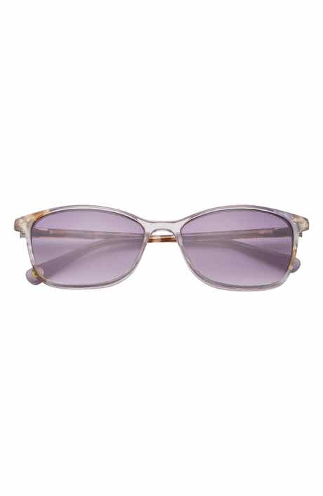 Ted Baker London 56mm Full Rim Rectangle Sunglasses