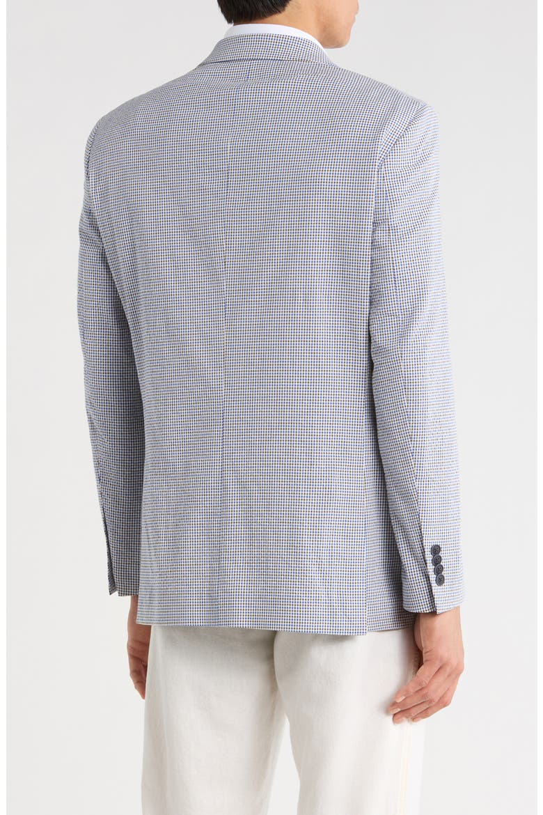 Micro Plaid Seersucker Jacket, Alternate, color, BLUE