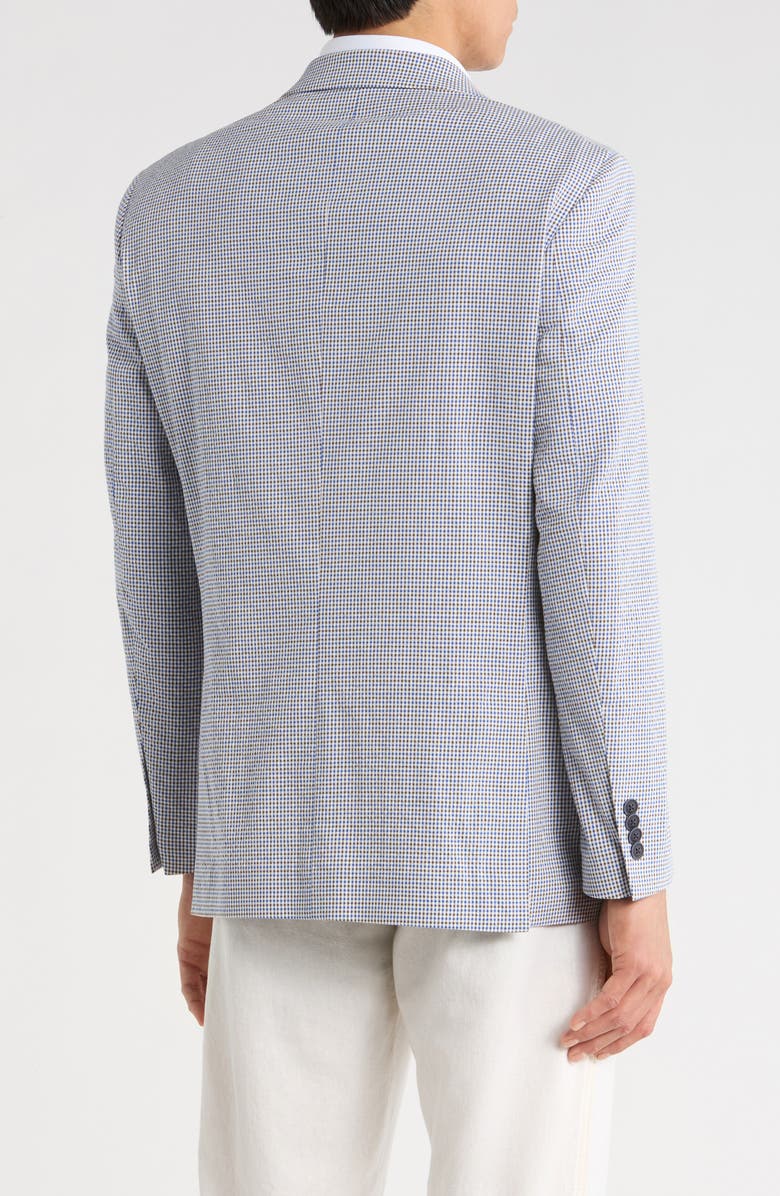 Nautica Micro Plaid Seersucker Jacket, Alternate, color, Blue