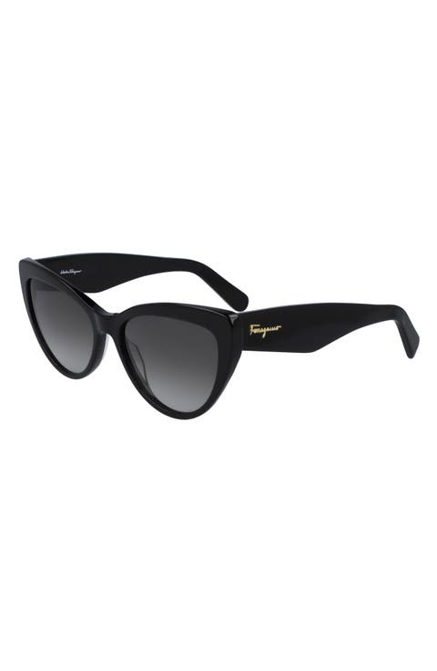 Salvatore Ferragamo 56mm Cat Eye Sunglasses