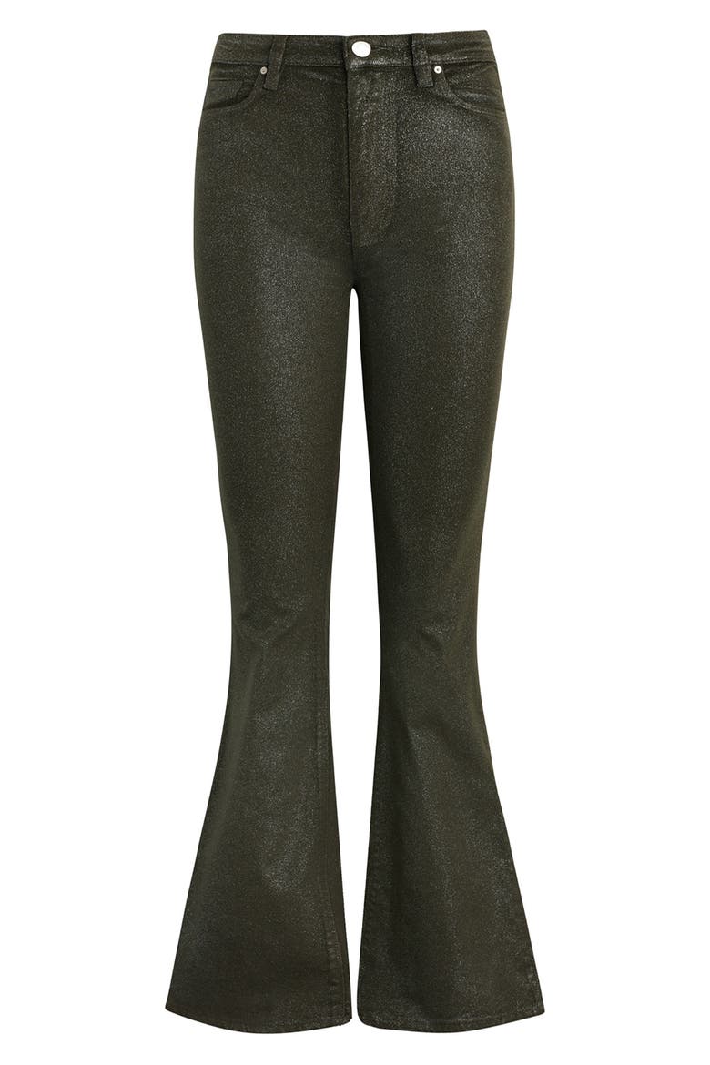 Holly Glitter High Waist Flare Jeans, Alternate, color, CYPRESS GLITTER