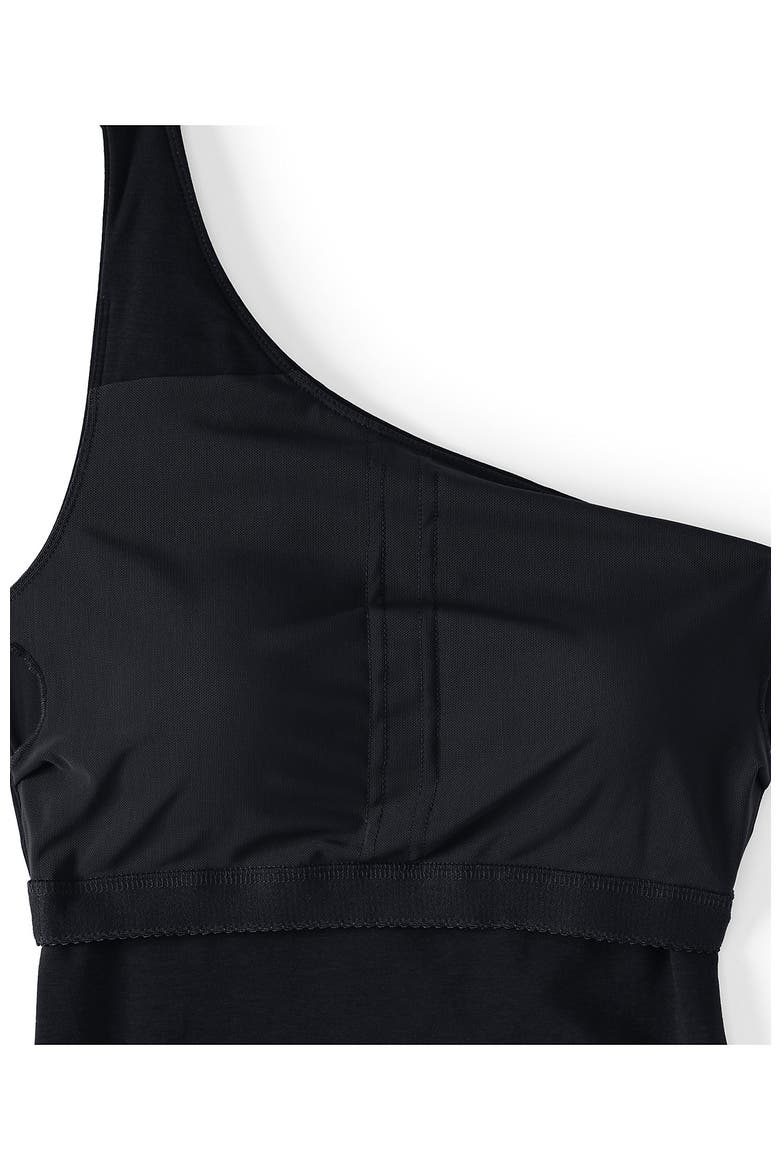 Slender One Shoulder Top, Alternate, color, Black