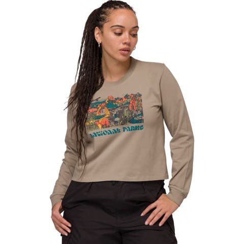 National Parks Collage Boxy Long-Sleeve T-Shirt - Women's