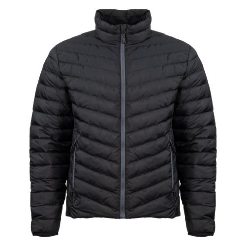 Mobile Warming Heated Puffer Jacket In Brown