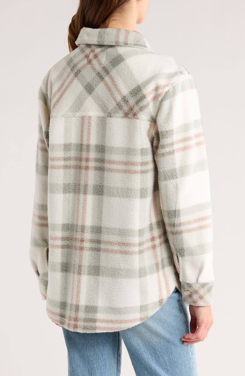 Thread & Supply Plaid Polar Fleece Shacket, Alternate, color,