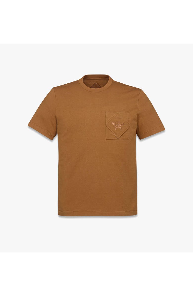 MCM Essential Logo Pocket T-Shirt in Organic Cotton, Main, color,