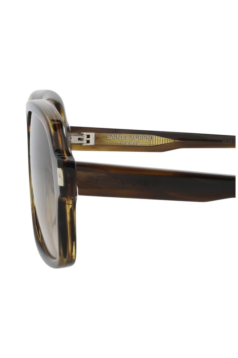 62mm Polarized Aviator Sunglasses, Alternate, color, HAVANA HAVANA BROWN