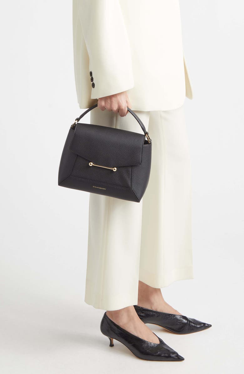 Strathberry Mosaic Leather Top Handle Bag, Alternate, color,