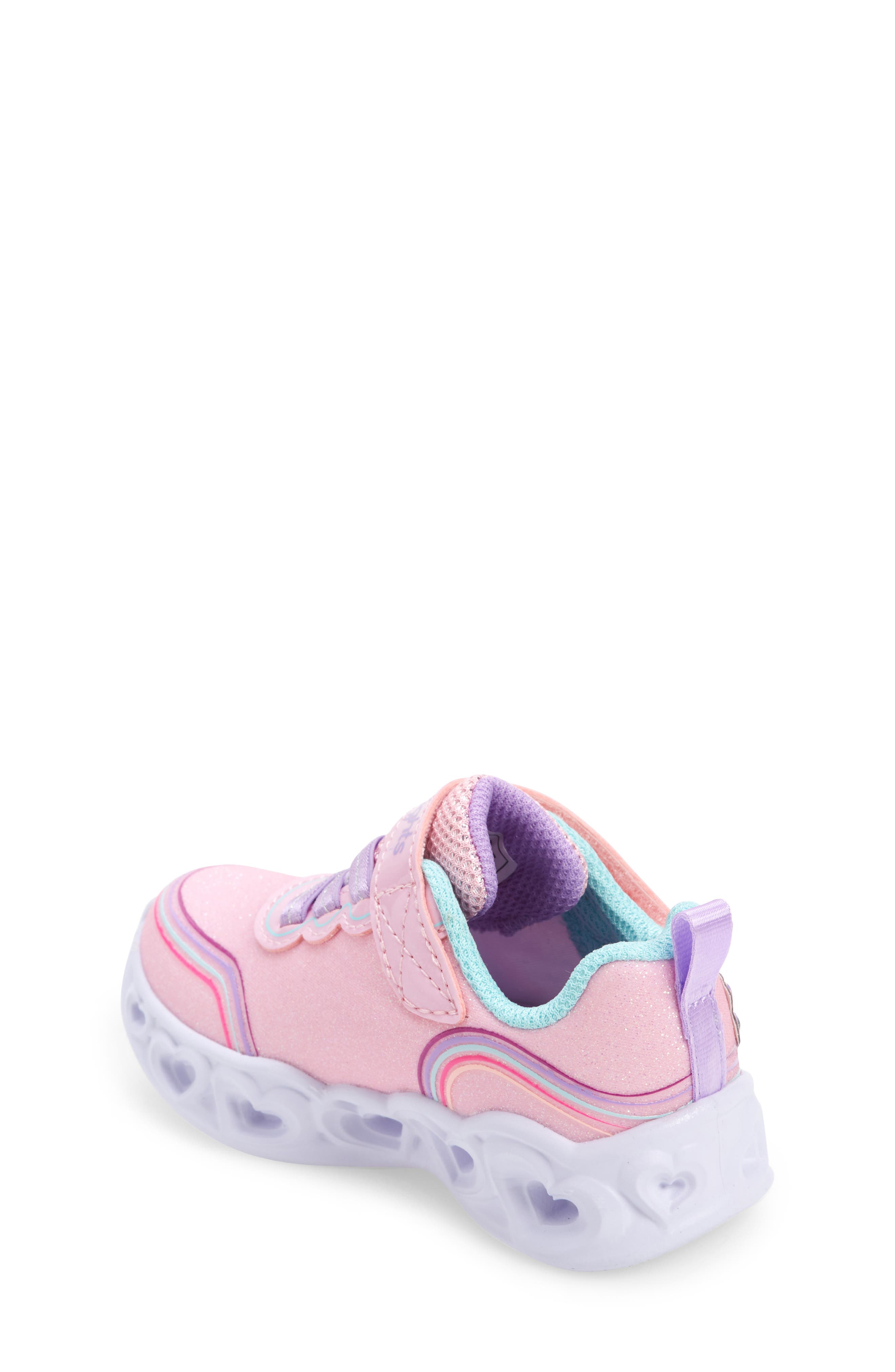 Kids' Heart Lights Light-Up Sneaker, Alternate, color, LPMT-LIGHT