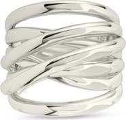 Sterling Forever Rebecca Layered Band Ring