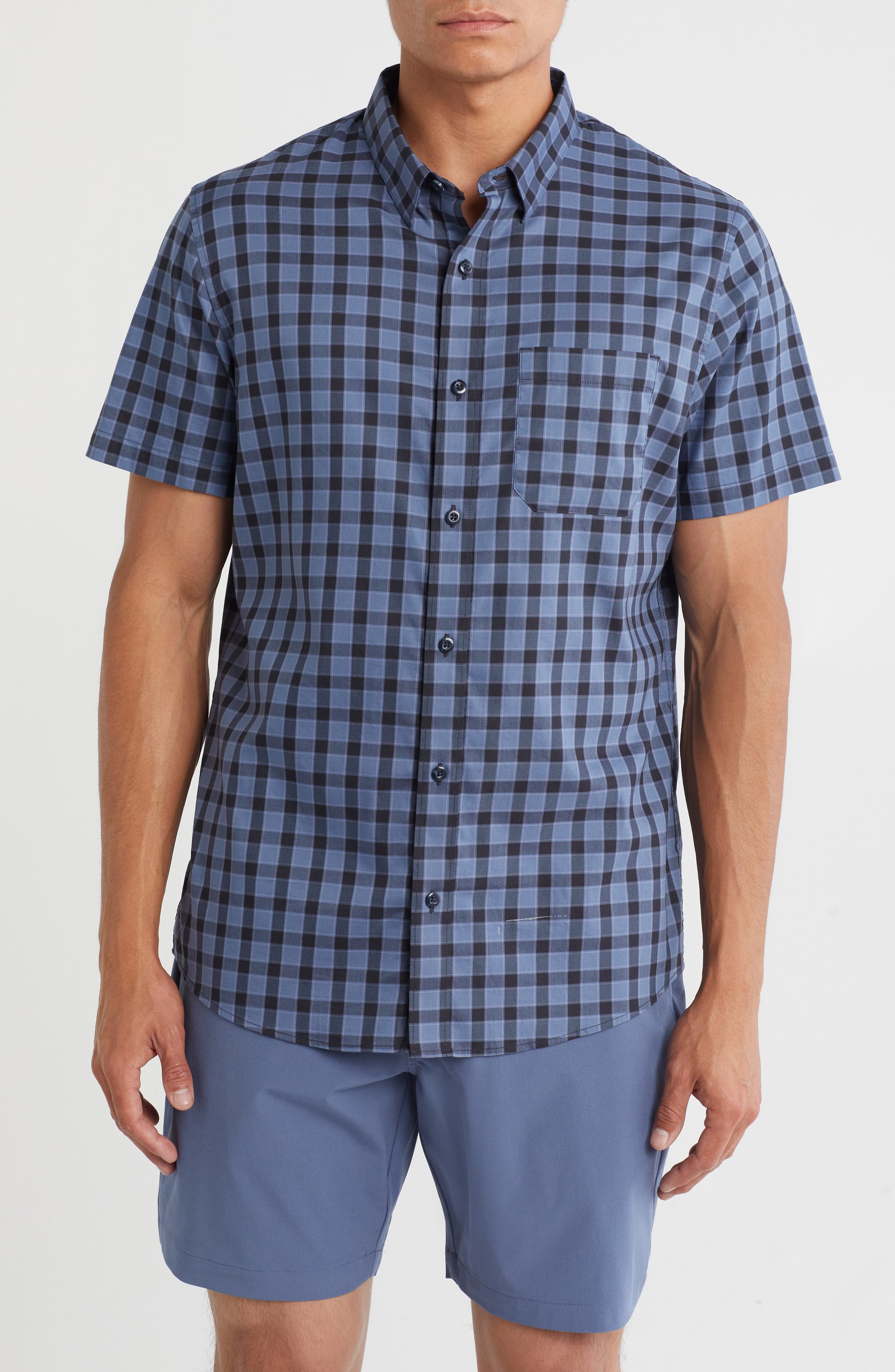 TravisMathew Rank & File Short Sleeve Button-Up Shirt