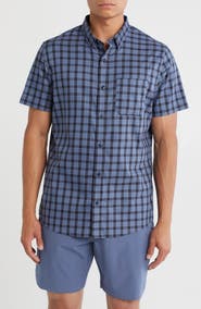 TravisMathew Rank & File Short Sleeve Button-Up Shirt