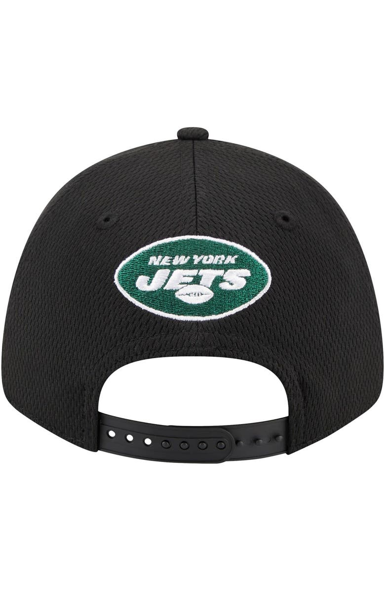 New Era Men's New Era Black New York Jets Top Visor 9FORTY Adjustable Hat, Alternate, color, Black