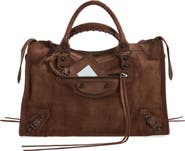 Balenciaga Medium Le City Suede Satchel