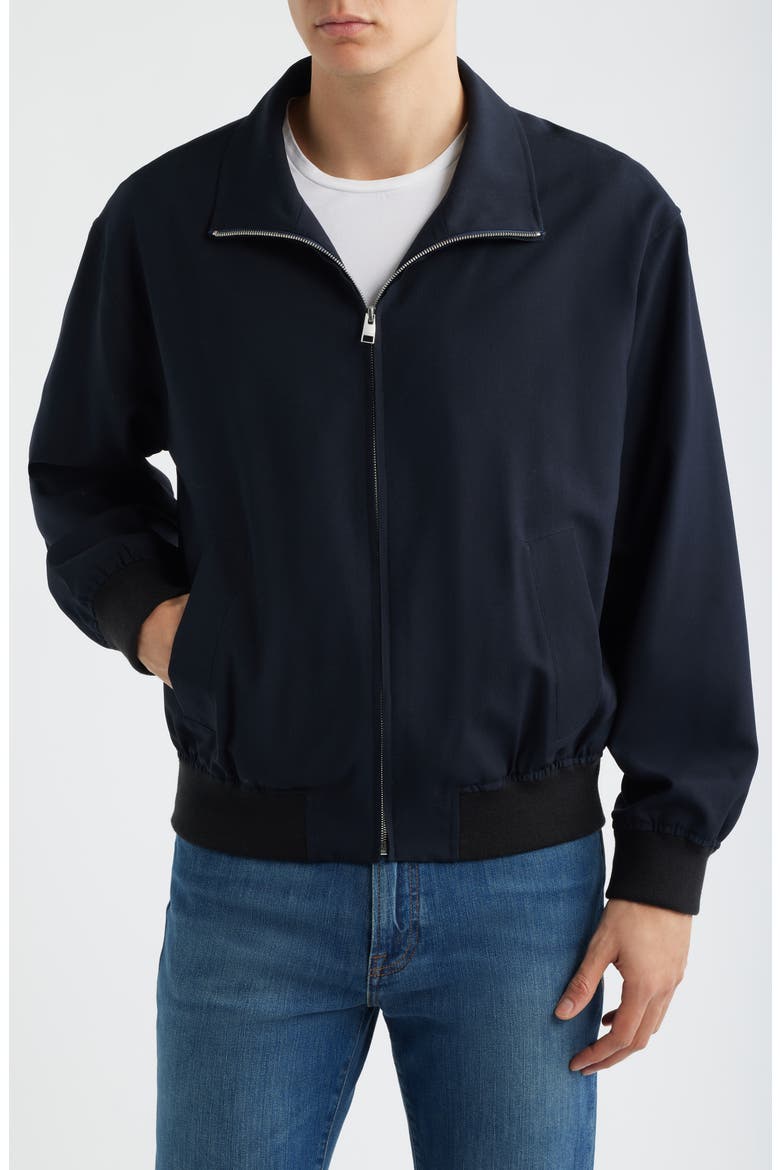 Wool Zip Jacket, Alternate, color, DARK NAVY