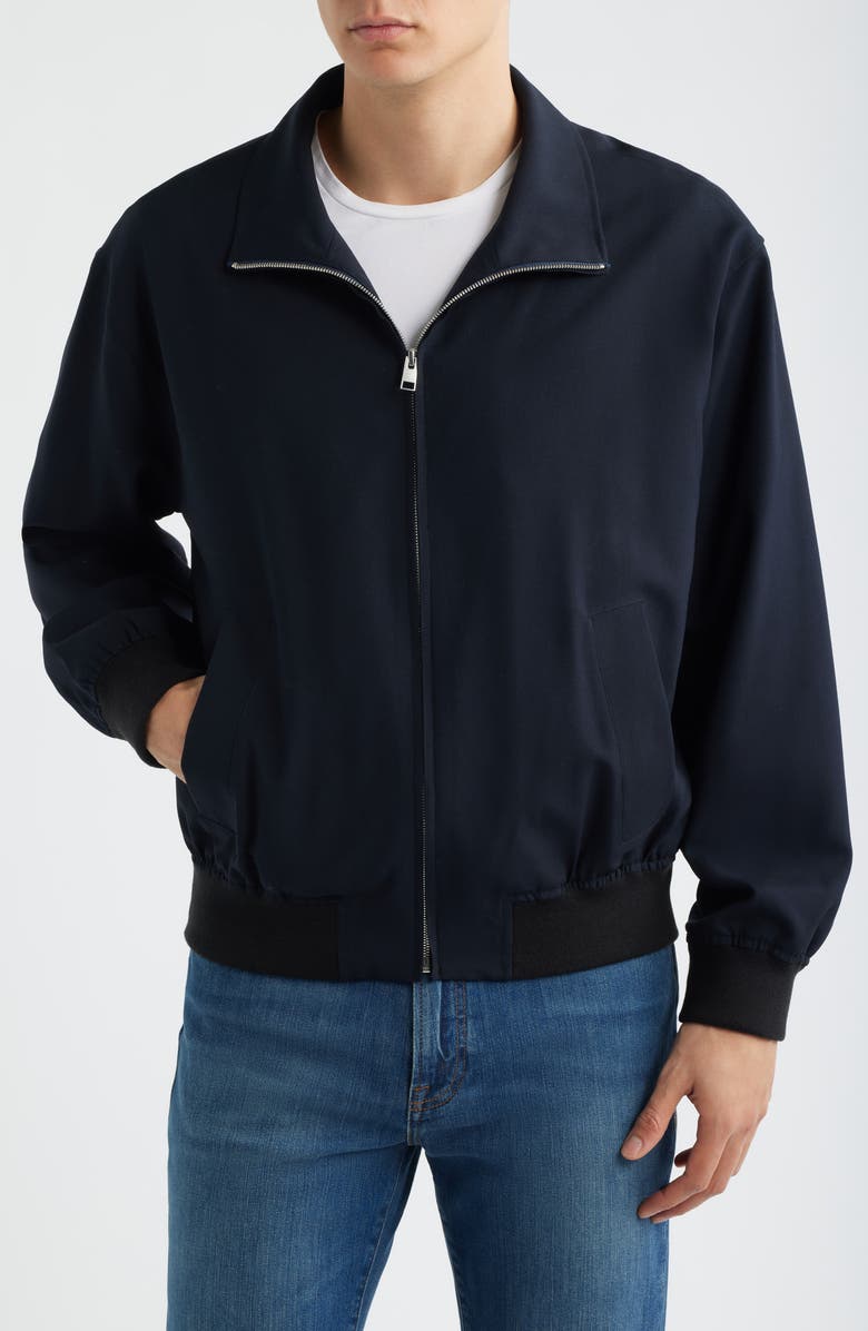 FRAME Wool Zip Jacket, Alternate, color, Dark Navy