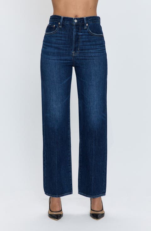 Cassie High Waist Straight Leg Jeans (Bleeker)