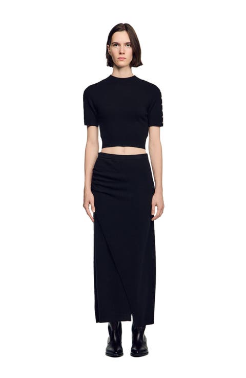 Cropped Wool And Cashmere Sweater