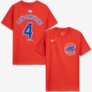 Nike Youth Nike Pete Crow-Armstrong Red Chicago Cubs Name & Number T-Shirt