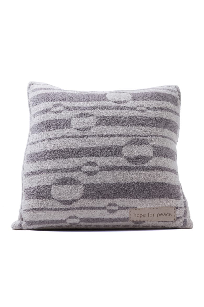 CozyChic® Covered in Prayer Throw Pillow, Main, color, STONE-BEACH ROCK