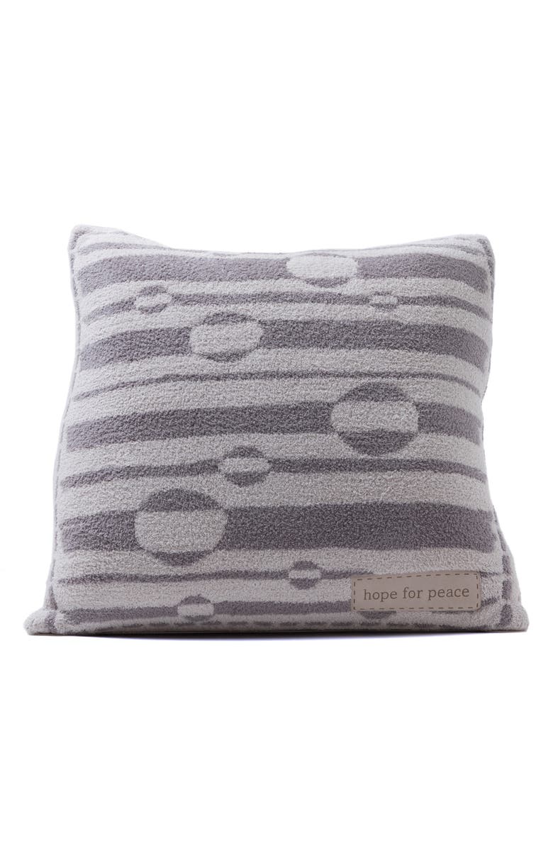 Barefoot Dreams<sup>®</sup> CozyChic<sup>®</sup> Covered in Prayer Throw Pillow, Main, color, Stone-Beach Rock