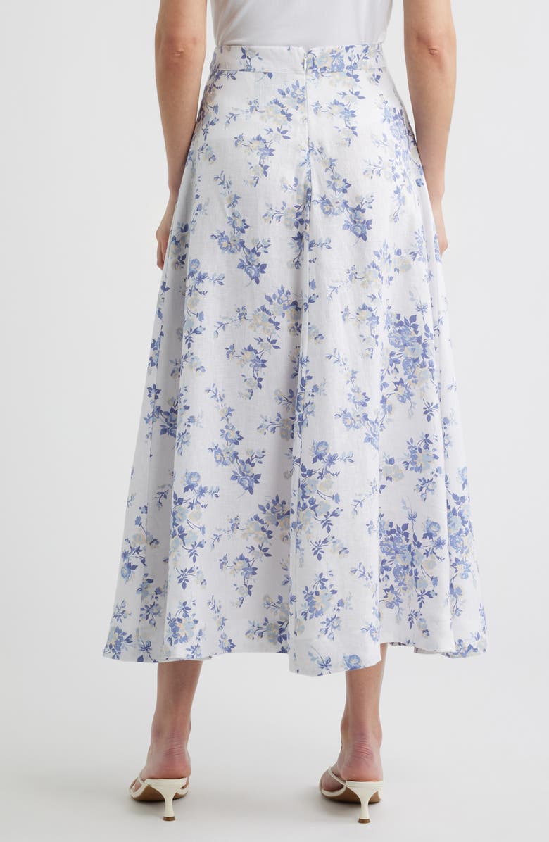 Reformation Peony Floral Skirt, Alternate, color, Lana