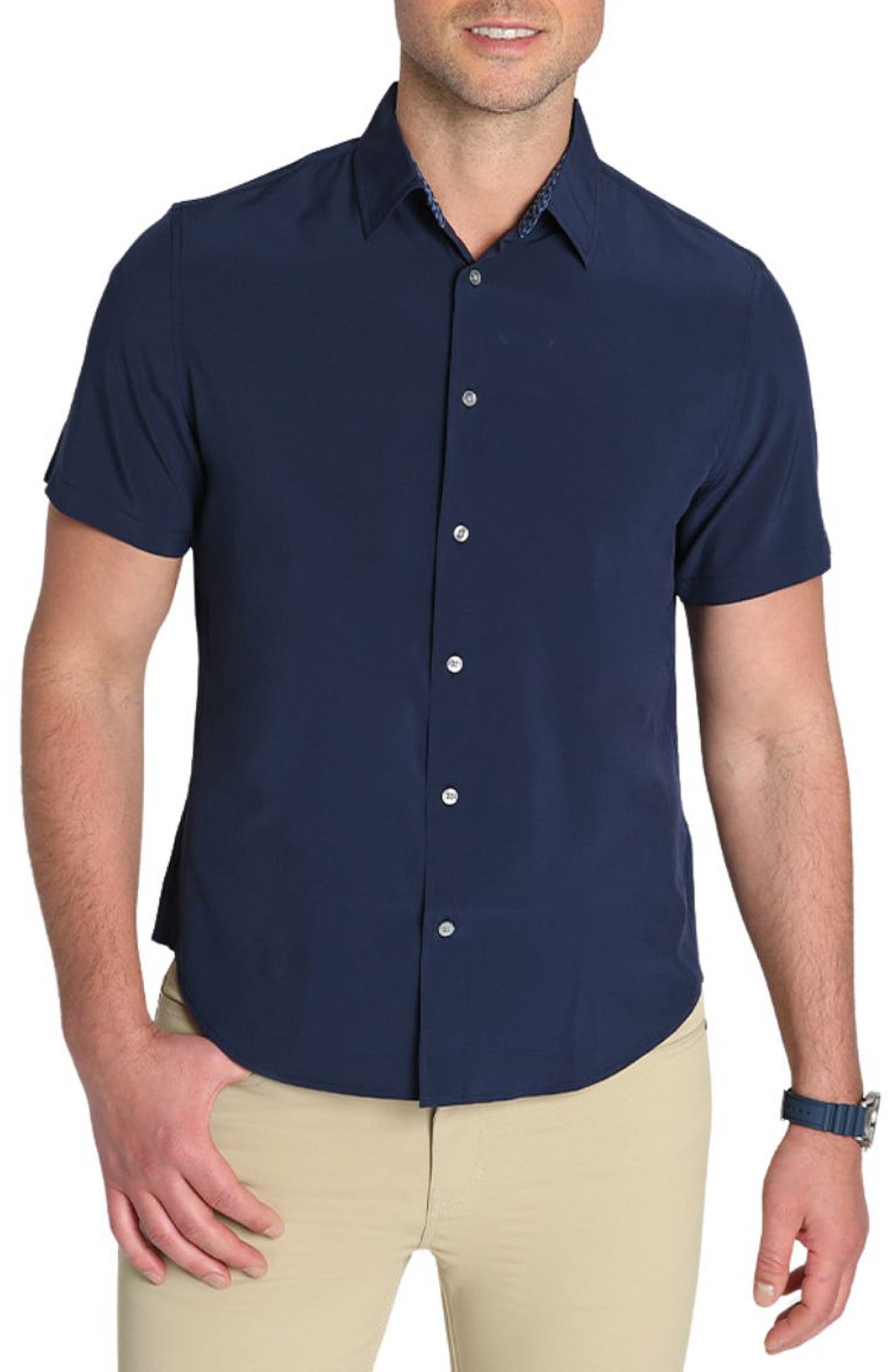JACHS Gravity Short Sleeve Button-Up Shirt