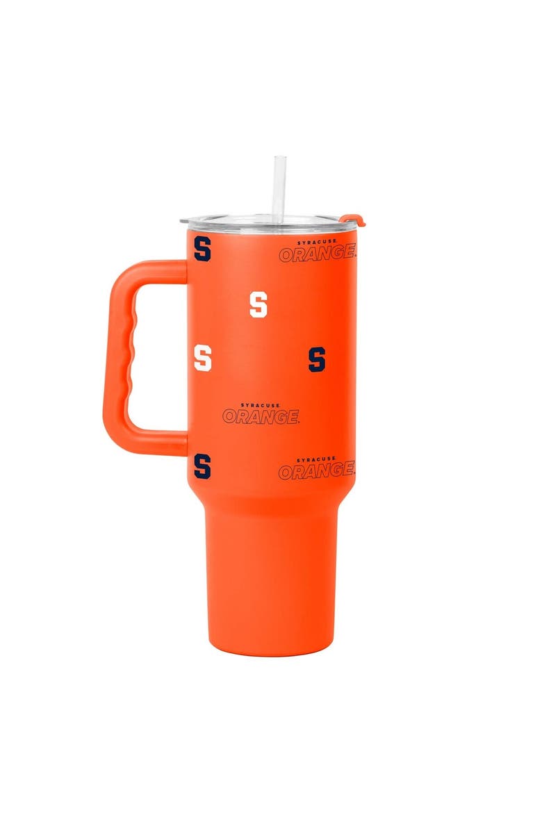 Syracuse Orange 40oz. Step and Repeat Powder Coat Tumbler, Main, color, Orange