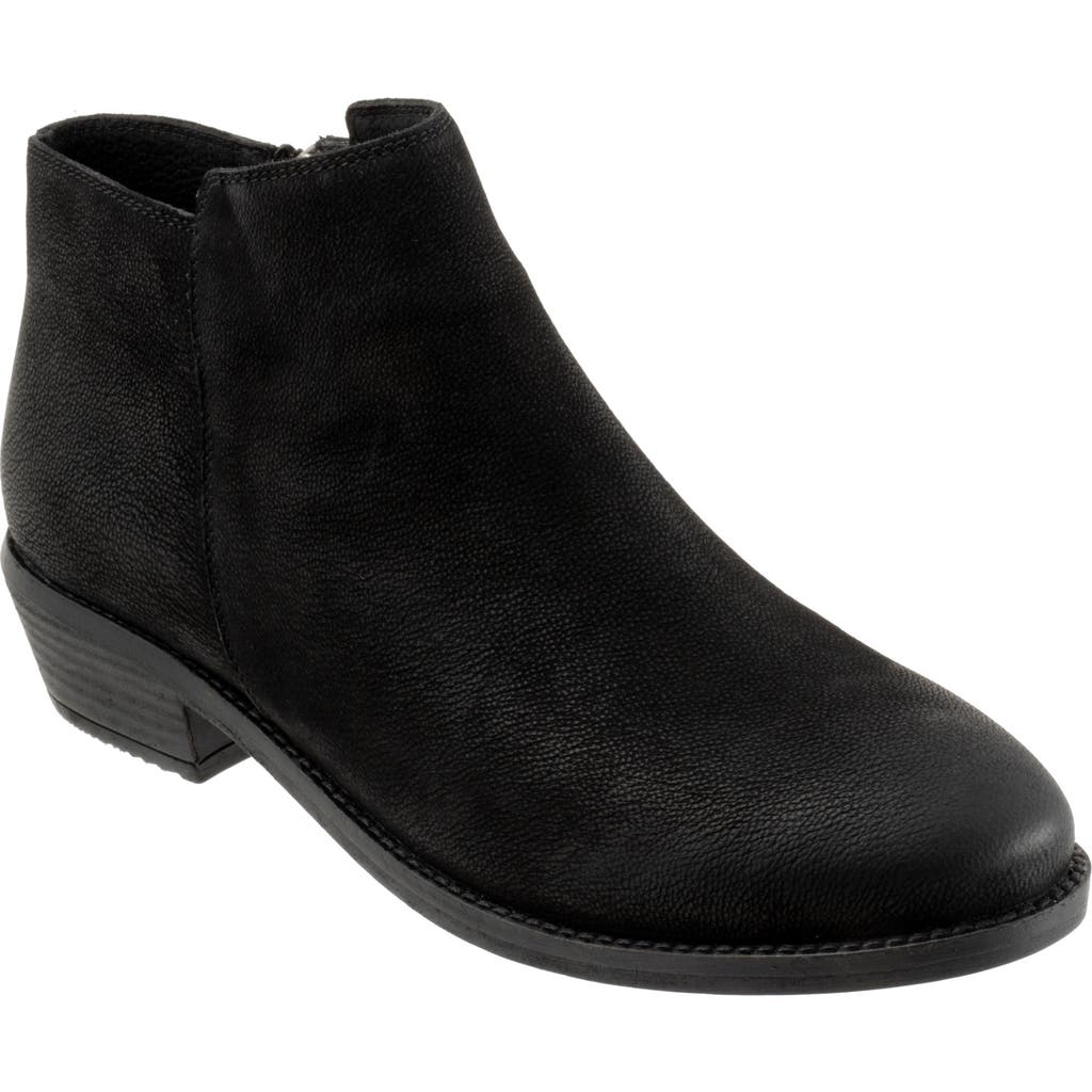 Softwalk Rocklin Bootie In Black Nubuck